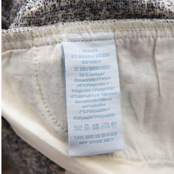 NWOT BODEN WOMEN'S METALLIC SILVER BISTRO CROP TROUSERS PANTS WM329 - Picture 5 of 8